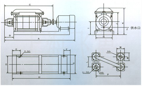 2SKF型水環(huán)式真空泵外